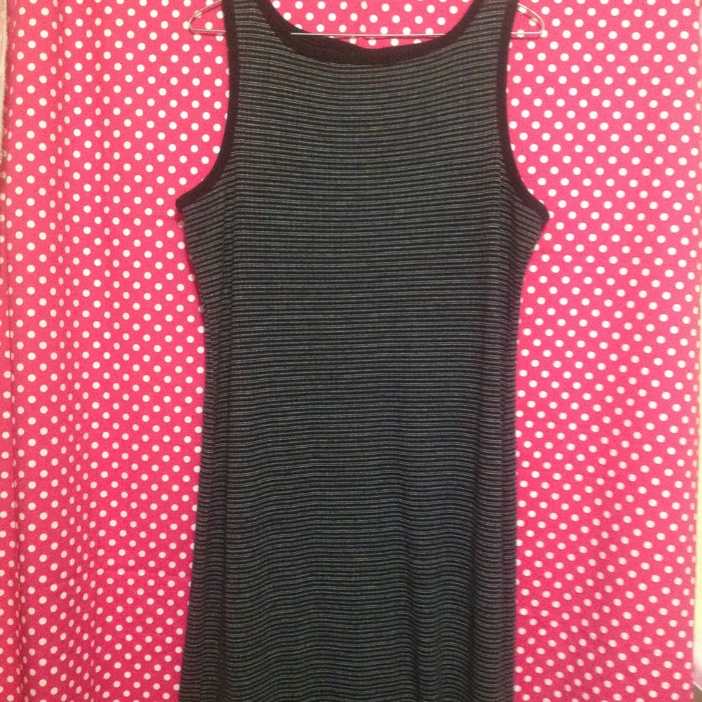 Maxi Dress Sleeveless Black Large!